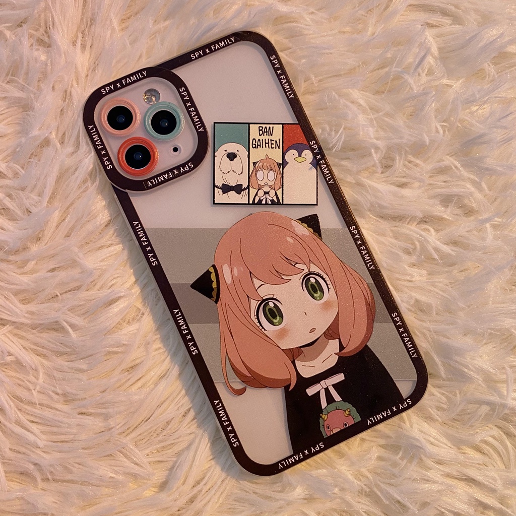 SPY×FAMILY Anya Forger Ốp Điện Thoại Mềm Họa Tiết Mắt Thiên Thần Cho iphone 14 MAX 11 13PRO 12MINI 7 8PLUS XS MAX 6SPLUS XR XS X SE2020 6