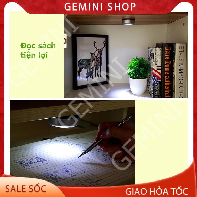 Đèn Led Dán Tường Cốp Xe Ô Tô Trần Xe Tủ quần áo mini dùng pin L646 siêu sáng GEMINI SHOP