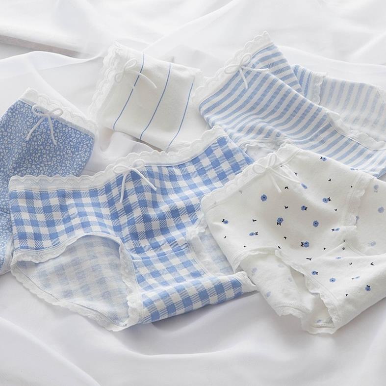 ❤️ Quần Lót Nữ ❤️ Quần Cotton Nữ Viền Phối Nơ Điệu Đà Tôn Dáng 335 ❤️