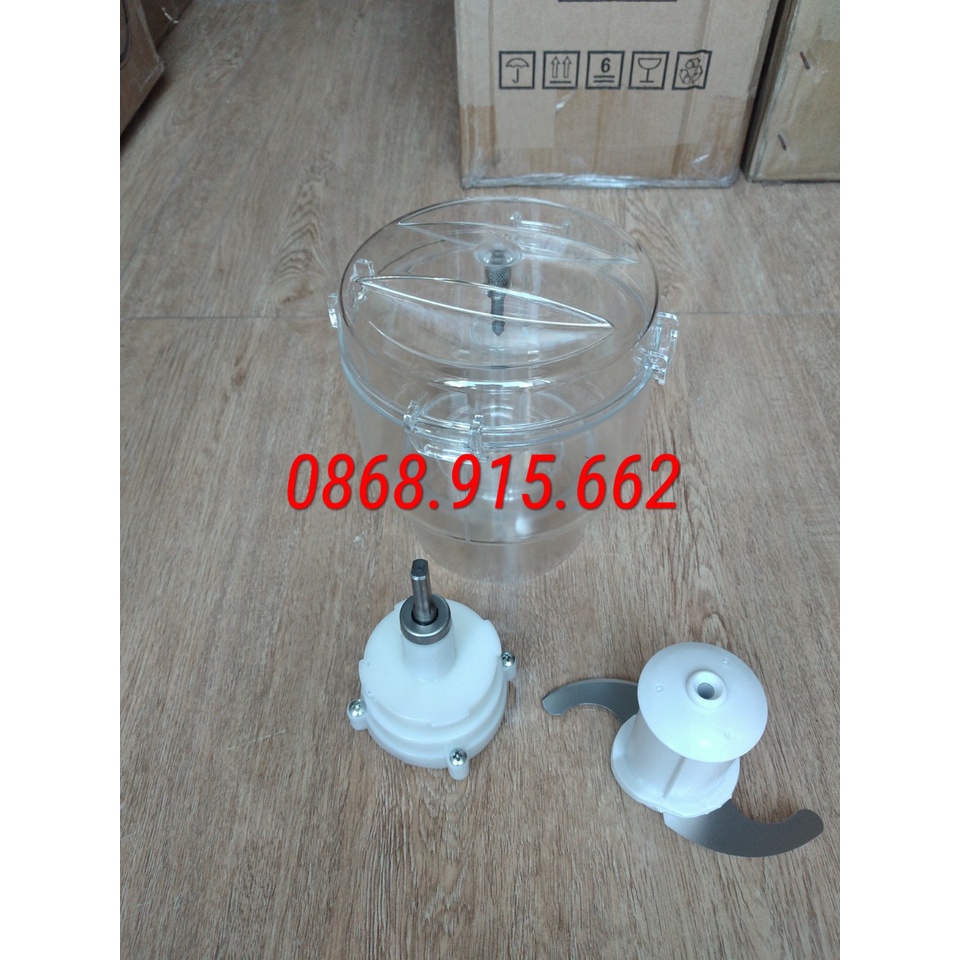 Phụ kiện bộ cối xay thịt gồm vỏ cối, trục và lưỡi xay thịt loại 4 chấu dùng cho máy xay magic, krobell,sunhouse,kangaroo
