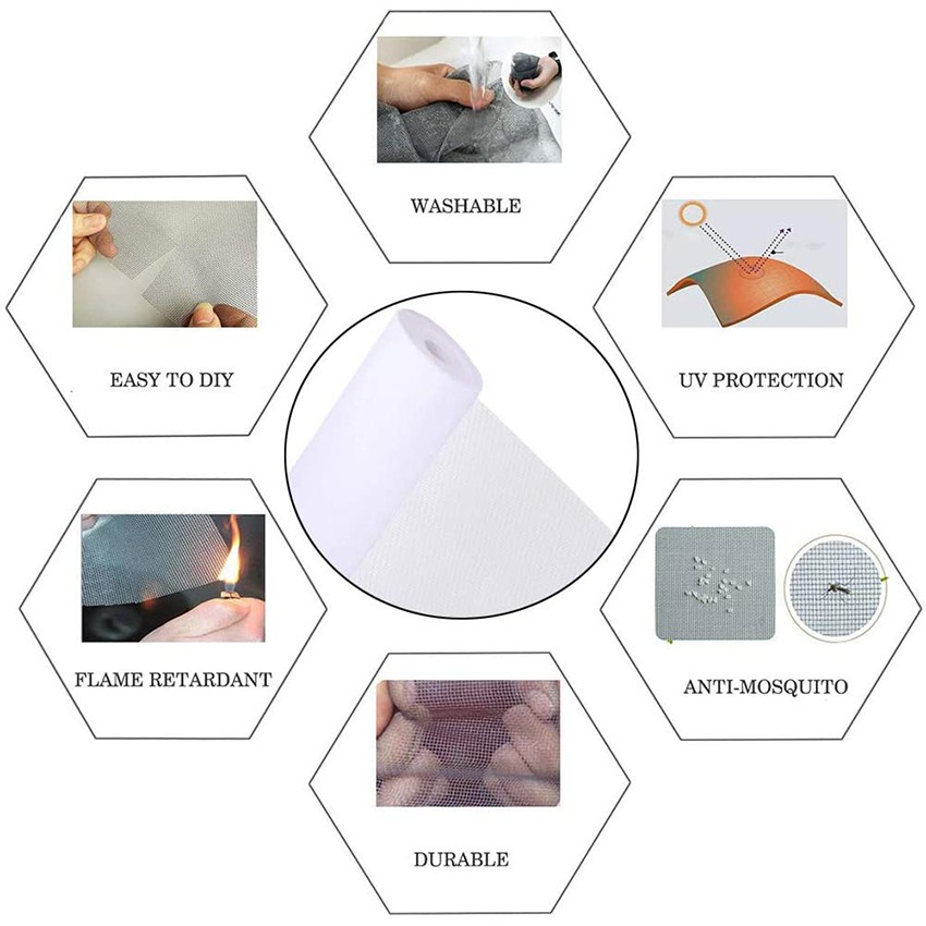 Màn Lưới Dán Cửa Sổ Chống Muỗi Thiết Kế Đơn Giản Tiện Dụng