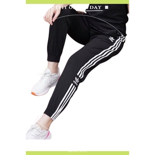 Quần thể thao nữ 3 sọc chất umi co giãn bo gấu và gấu suông / Quần bom baggy Jogger cao cấp xuất Hàn