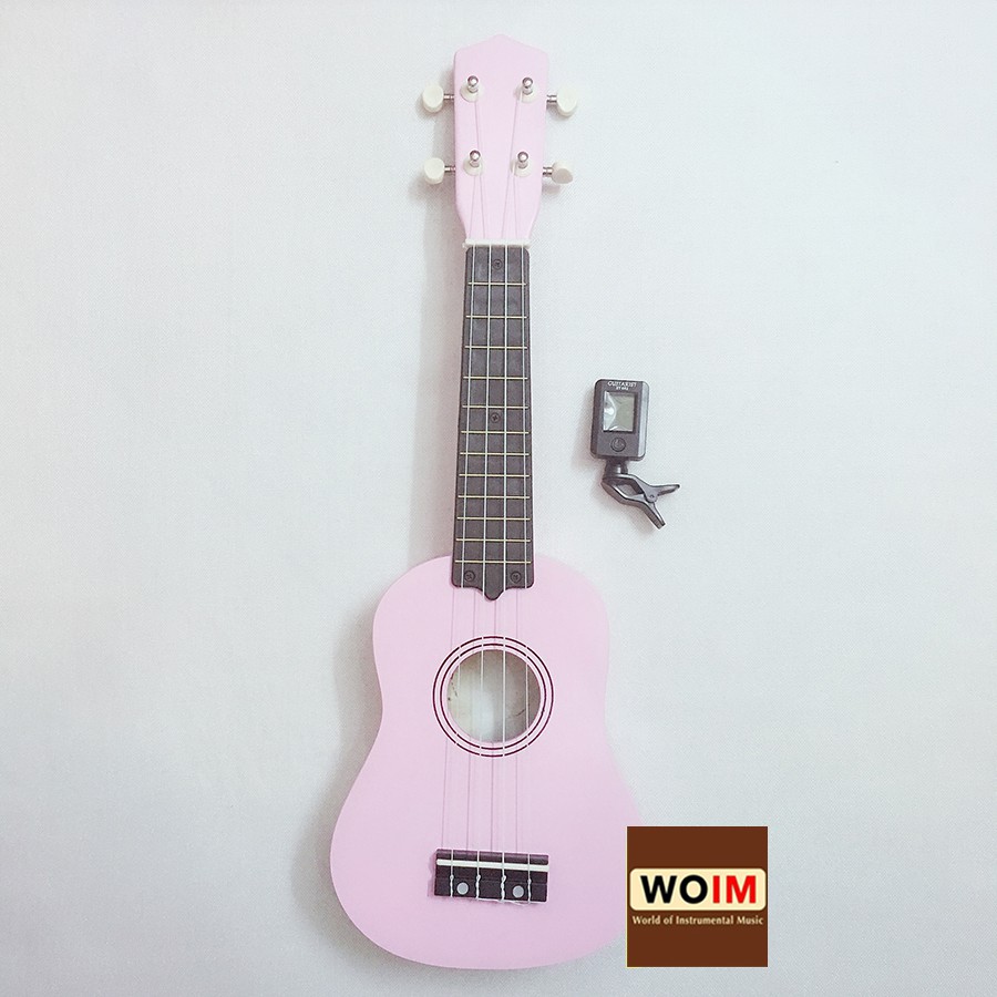 Đàn Ukulele Soprano size 21 Woim 35A15 tặng kèm máy lên dây điện tử ( Tuner ) - HÀNG CÓ SẴN