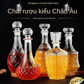 Chai rượu gia dụng, rỗng, bình thủy tinh, vang đỏ, ly trang trí, vang, trắng, rỗng
