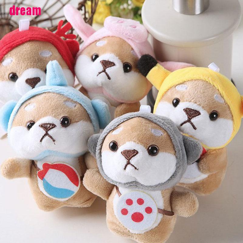 Móc Khóa Hình Chú Chó Shiba Bằng Cotton Dễ Thương