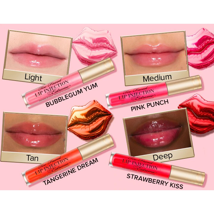 Too Faced - Son Bóng Làm căng Môi Too Faced Lip Injection Extreme Instant & Long Term - Ultimate Lip Plumper 4g