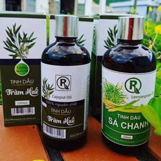Combo dầu tràm và sả chanh tặng lọ treo tràm hoặc sả