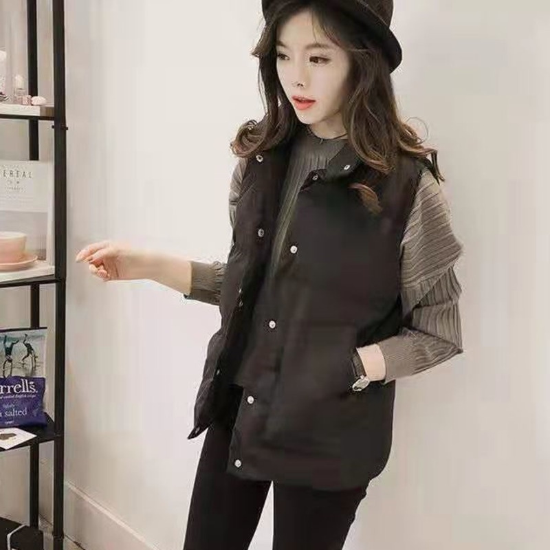 Áo khoác Cotton trơn sát nách cá tính thời trang cho nữ Size S-3xl | BigBuy360 - bigbuy360.vn