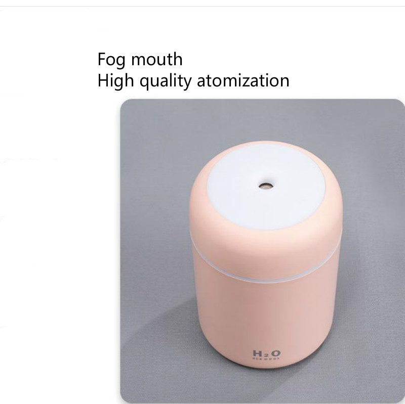 Máy Lọc Không Khí Siêu Âm USB Có Đèn LED Màu Sắc Cầu Vồng Độc Đáo Cho Xe Hơi