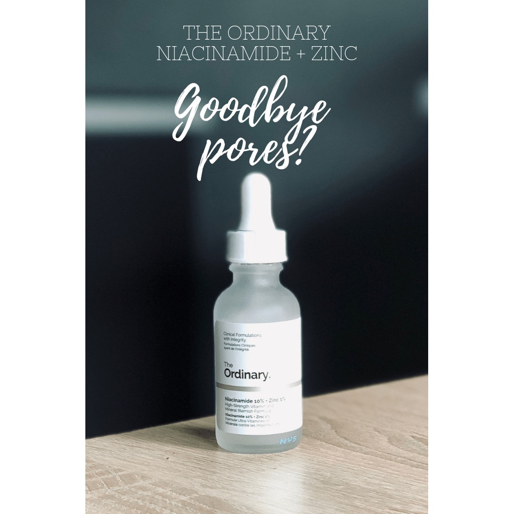 Tinh Chất Ngăn Ngừa Mụn, Làm Mờ Vết Thâm The Ordinary Niacinamide 10% + Zinc 1% 30ml