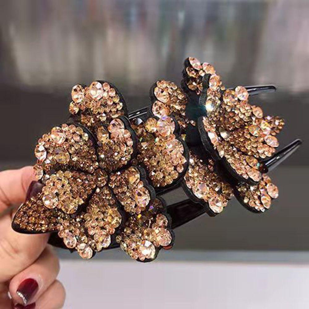 MXGOODS Kẹp Tóc Mỏ Vịt Đính Hoa Nhiều Màu Thời Trang Cho Nữ