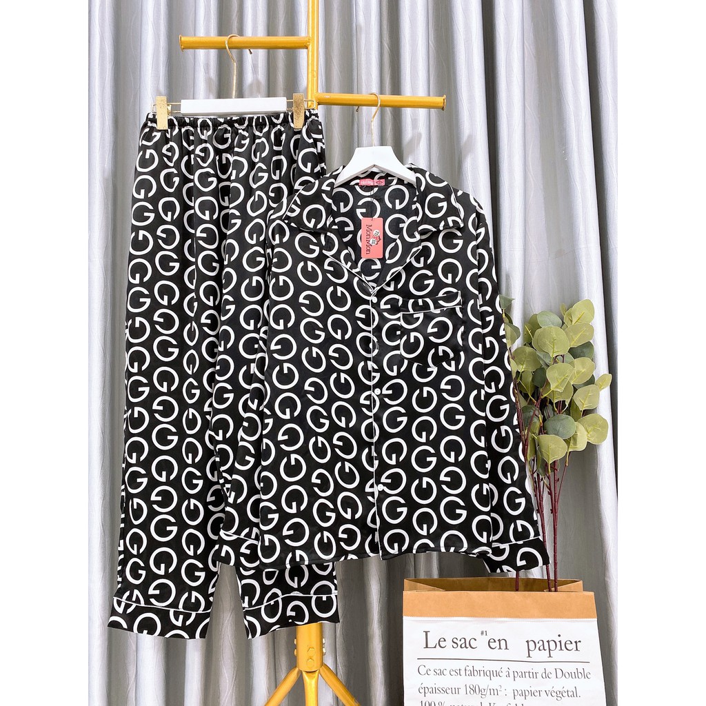 [Giá Tận Xưởng] Đồ bộ Pyjama Satin Tay Dài Quần Dài Cao Cấp-Nhiều Mẫu Đẹp-Shop Đồ bộ giá rẻ