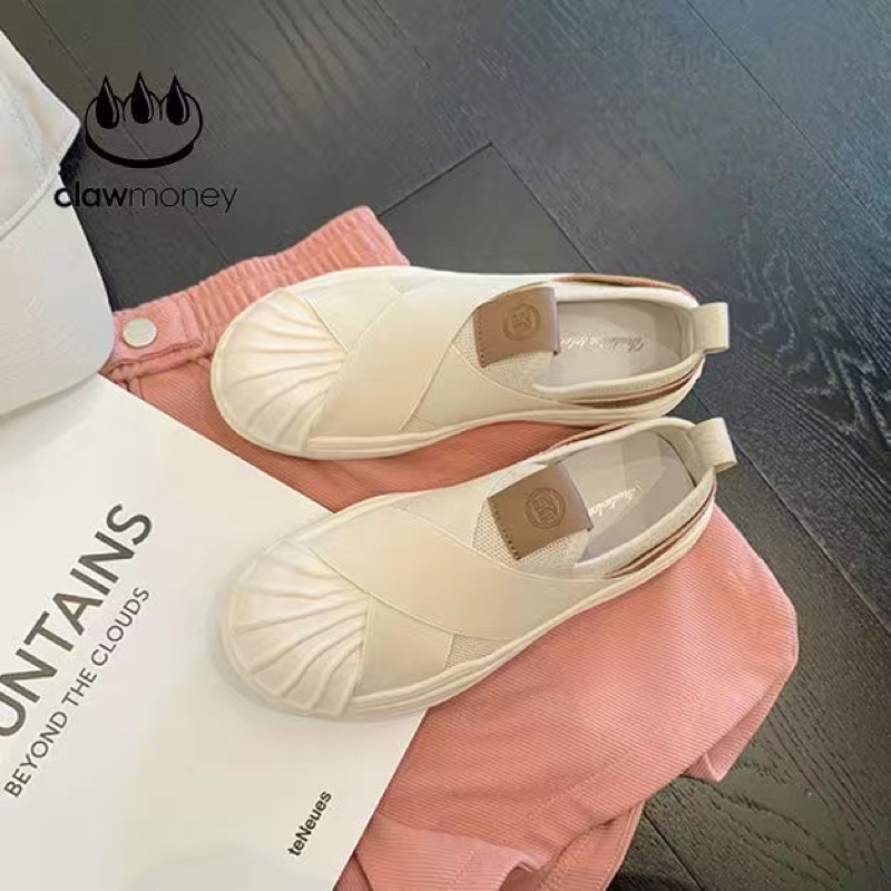 Giày slip on mũi sò cao cấp