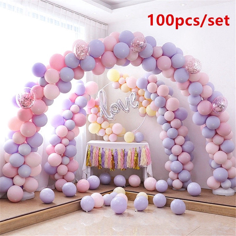 100 Bong bóng bằng cao su dùng trong trang trí tiệc cưới / tiệc sinh nhật