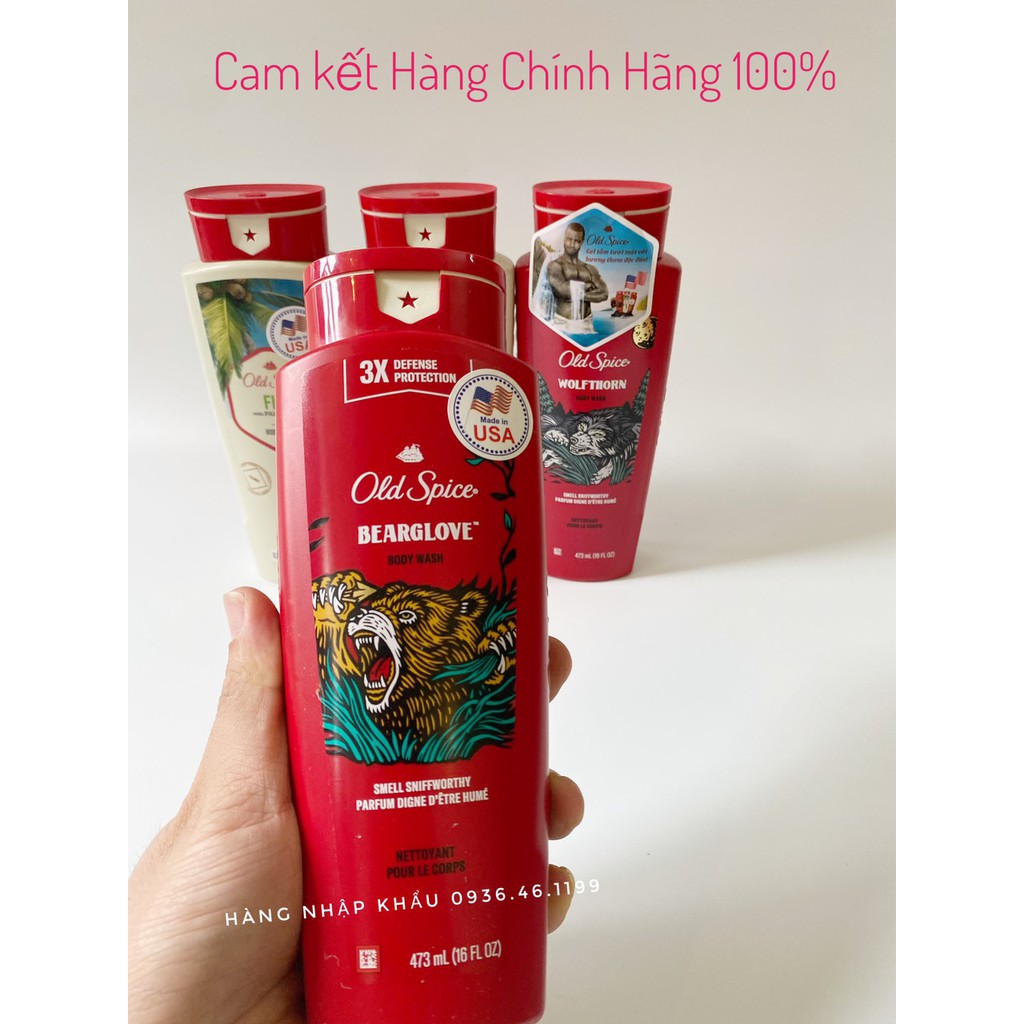 [Chính hãng] Gel tắm Old Spice cao cấp Siêu thơm 473ml ---Mỹ