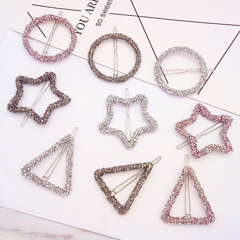 Kẹp Tóc Hình Ngôi Sao Đính Đá Thời Trang Cho Nữ