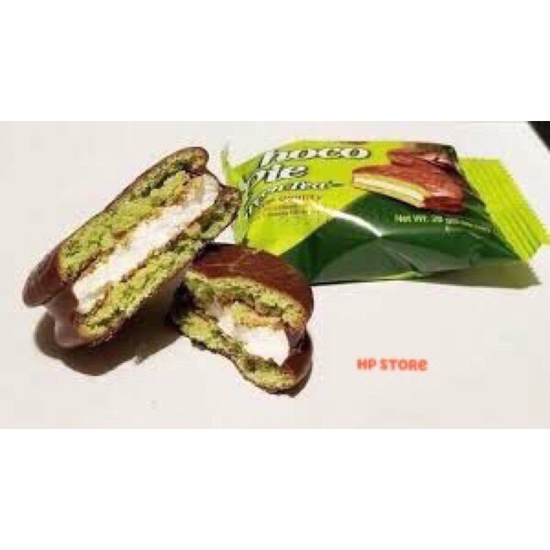 Lẻ 2 Bánh Chocopie Matcha Trà Xanh Chính Hãng