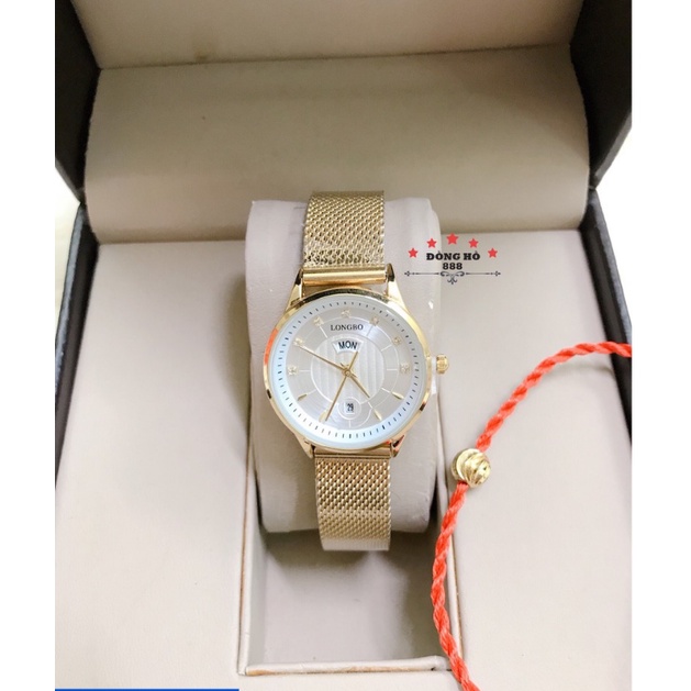 Đồng Hồ Nữ Nam CHống Nước, Chống xước LONGBO 1267 + Tặng 1 vòng phong thủy 99k
