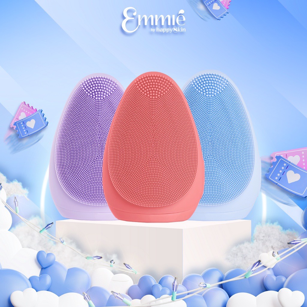 Máy Rửa Mặt Sạch Massage Mặt Emmié By Happy Skin Premium Cleansing Brush Emmie