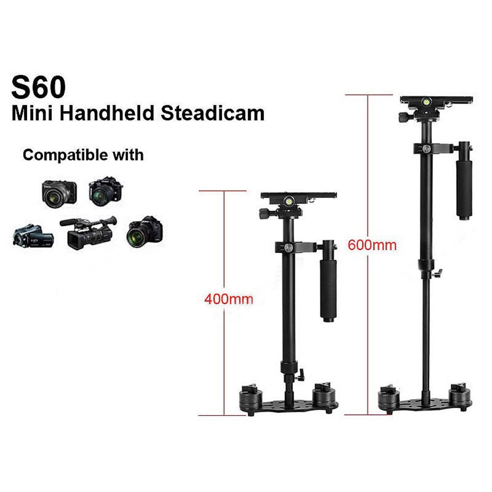 Steadicam S60 Tay cầm chống rung chuyên nghiệp, gimbal cho máy ảnh SLR, DSLR, điện thoại, gopro, sjcam + túi