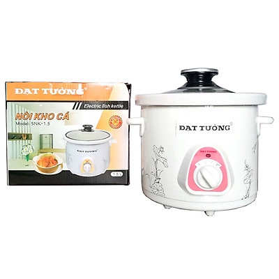 Nồi kho cá, hầm cháo đa năng bằng ceramic Đạt tường dung tích 2.5L