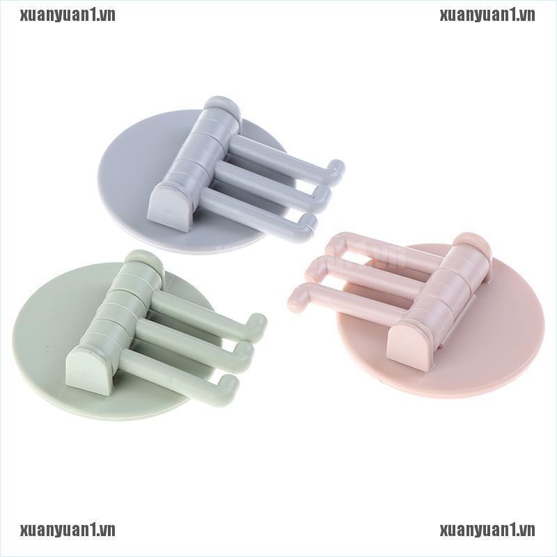 [XUANYUAN1] Móc Treo Đồ 3 Nhánh Dạng Xoay Liền Mạch Sáng Tạo Cho Phòng Tắm