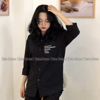 Sơ mi thêu chữ túi ngực