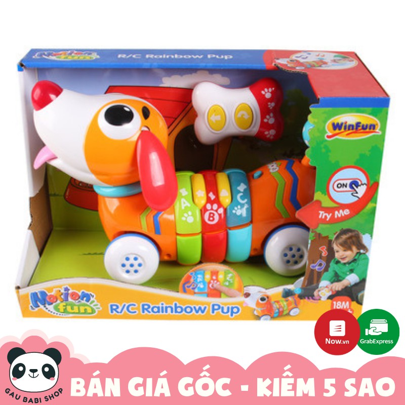 FREE SHIP !!! Cún con cầu vồng điều khiển từ xa Winfun 1142