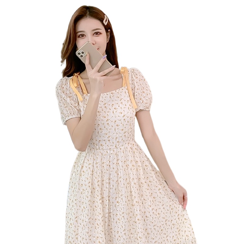 Đầm Voan Hoa Thiết Kế Mới Ngọt Ngào Thời Trang Mùa Hè Dành Cho Nữ