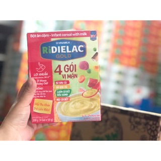 Bột ăn dặm mặn 4 gói/3 vị ridielac