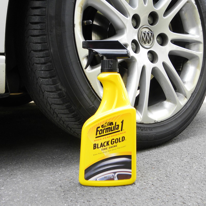 [SIÊU BÓNG VÀ DƯỠNG LỐP TẶNG KHĂN] Formula 1 Black Gold Tire Shine 680ml