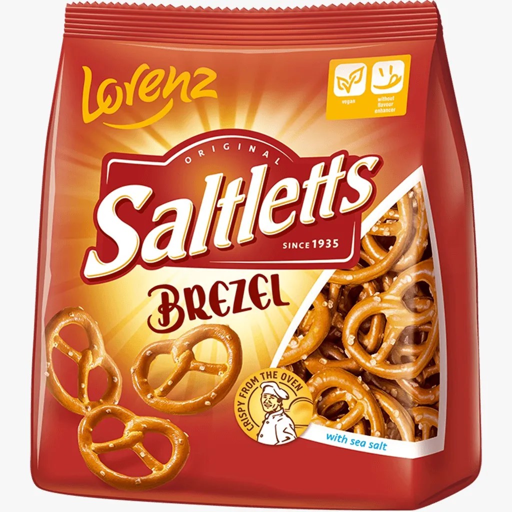 Bánh xoắn Brezel hiệu Lorenz 150g