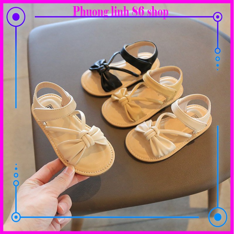 Dép sandal cho bé gái 2-7 tuổi quai hậu thời trang xuân hè chống trượt da mềm Phuong linh 86 shop E55 (V736)