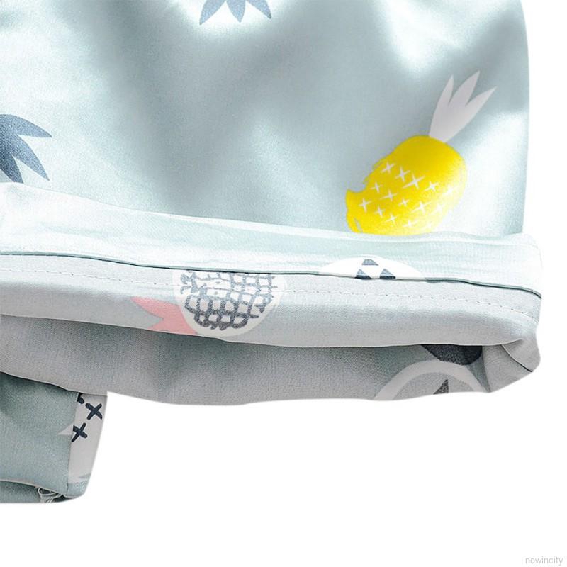 Bộ quần áo ngủ ngắn tay in hình quả dứa dành cho bé trai và bé gái