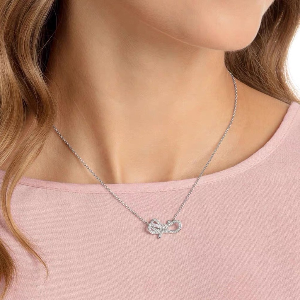 Vòng cổ Bạc 925 Mặt Nơ Thời Trang Mới 2023 560130