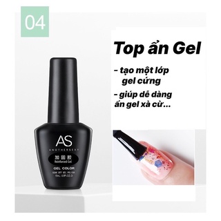 Base, Top, Loang, Lỳ sơn gel AS( Sơn bóng, liên kết, hỗ trợ sơn gel)