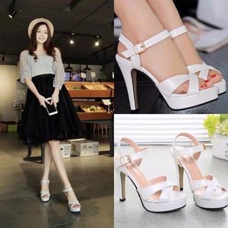 Giày cao gót đan chéo	- CG873
