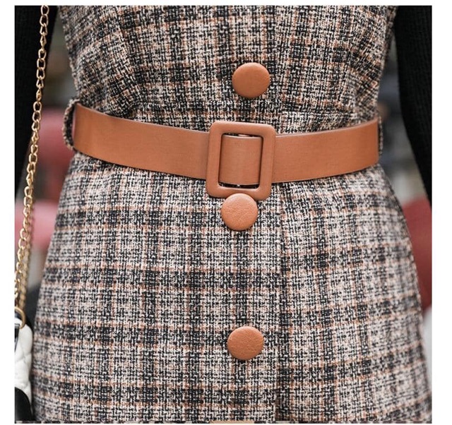 Sét váy dạ kèm belt