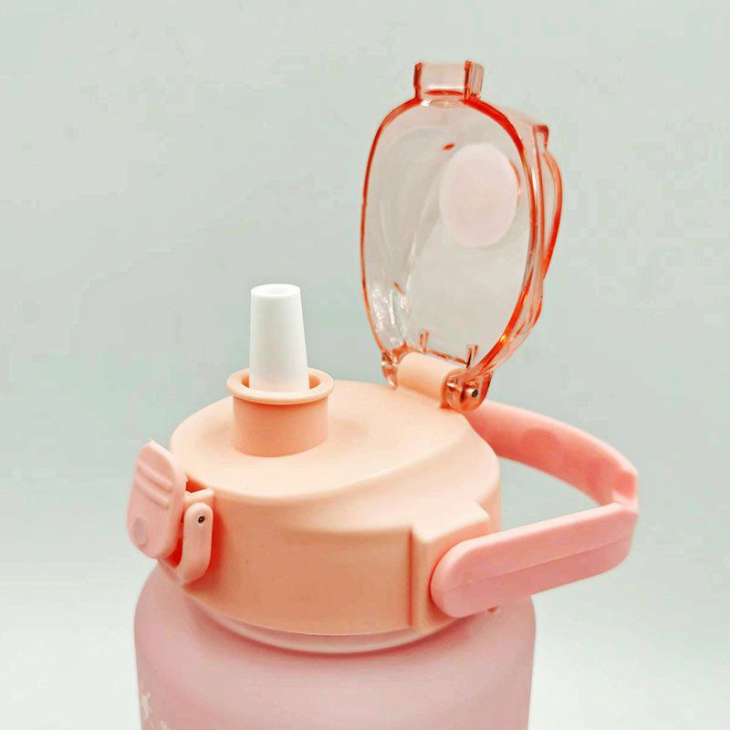 Bình Đựng Nước 2L Có Vạch Báo Giờ Uống Nước Tiện Lợi Siêu Dễ Thương