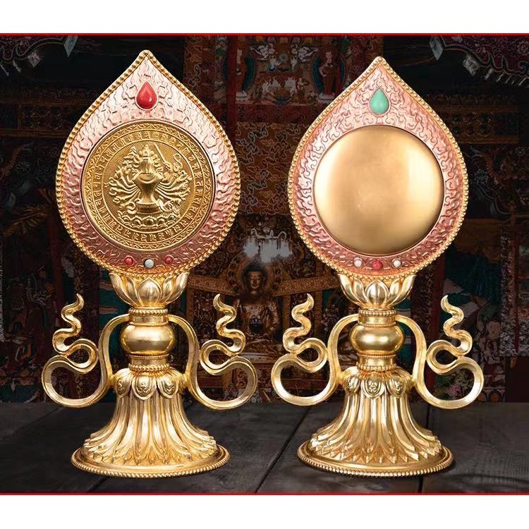 [PHÁP BẢO MINH CHÂU] KÍNH ĐÀN CHUẨN ĐỀ 24.3CM (KV-H2132) - ĐỒNG CAO CẤP