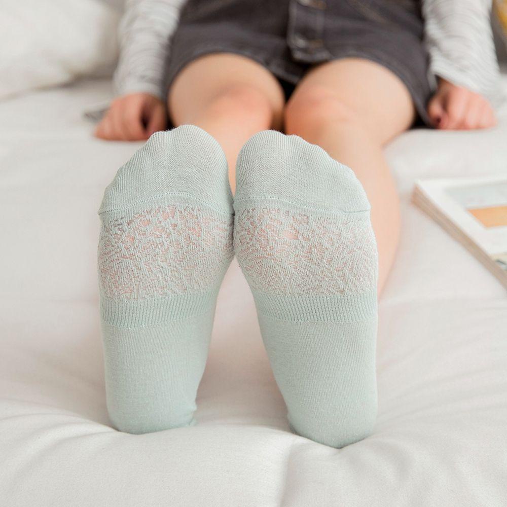 HS Tất Cotton Cổ Thấp Chống Trượt Thời Trang Cho Nữ