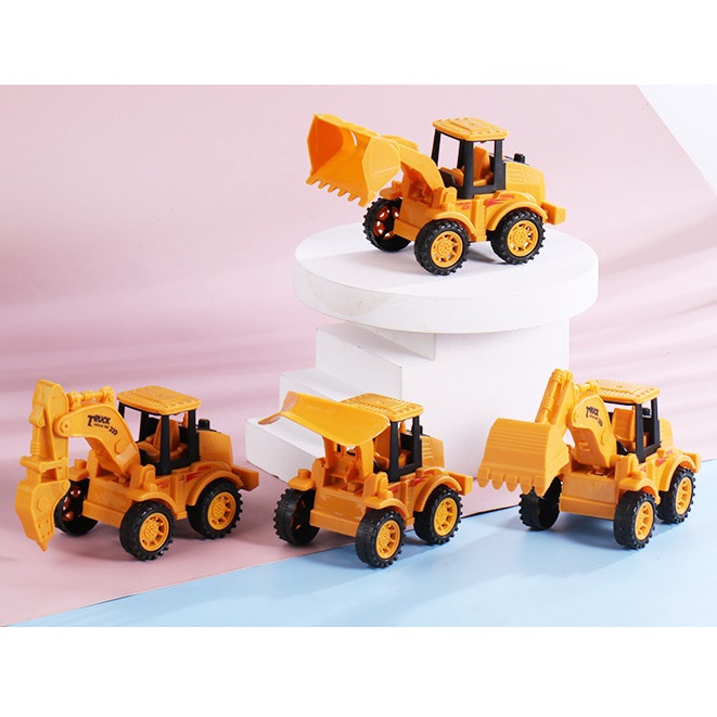 SET 4 xe đồ chơi nông trại màu xanh lá