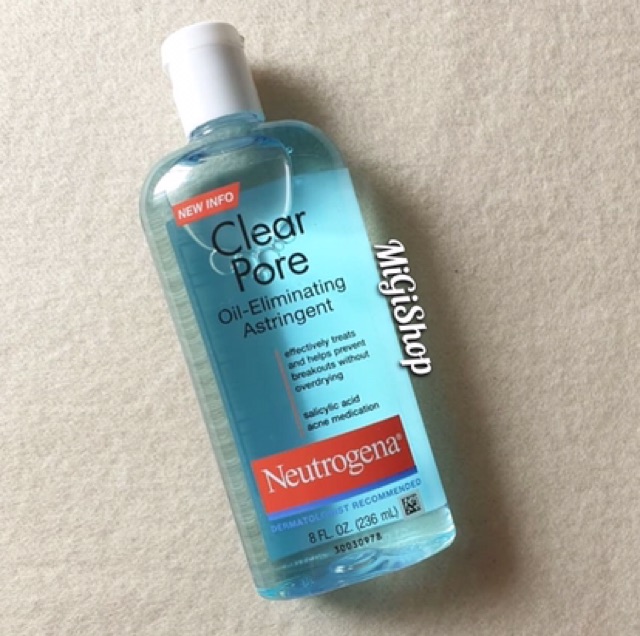 [Hàng Mỹ] Nước Hoa Hồng Neutrogena Clear Pore Oil Eliminating Astringent 236ml