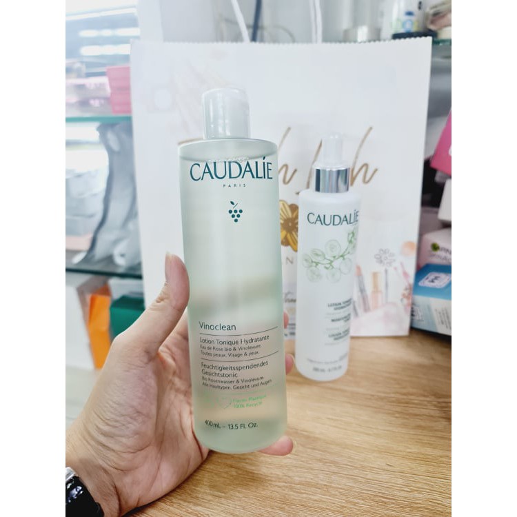 Nước hoa hồng Caudalie Lotion Tonique Hydratant ( mẫu mới ) cân bằng, làm dịu da, chống lão hóa hiệu quả 400ml