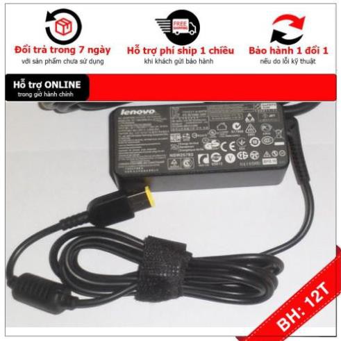 [BH12TH] [- Sạc cho Laptop Lenovo IdeaPad Yoga 2 Pro 20V 2.25A chân cắm vuông USB