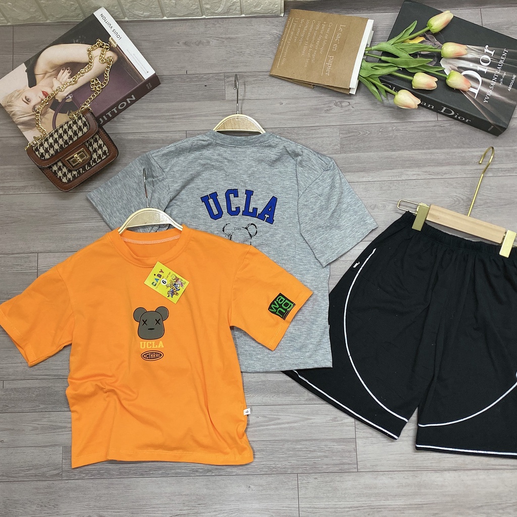 Sét Bộ quần áo mùa hè cho bé trai 18-45kg mẫu U.C.L.A. MA17.