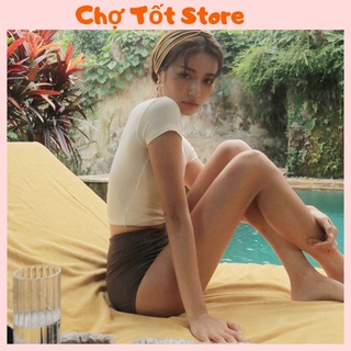 Bộ đồ bơi đi tắm biển set 2 mảnh (áo trắng ngà và quần lót) 2234 CHỢ TÔT STORE