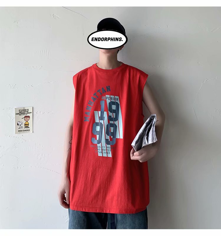 Áo Thun Nam Không Tay Phong Cách Hàn Quốc Với 5 Màu Lựa Chọn (M-5Xl)