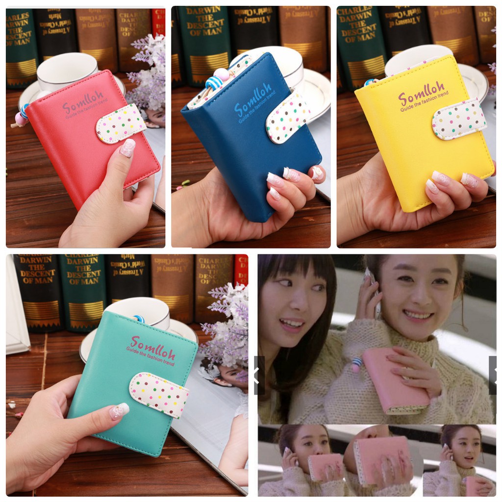 [SHOPEE GỢI Ý] Ví ngắn màu xanh đen style Hàn Quốc cực yêu...hàng mới về