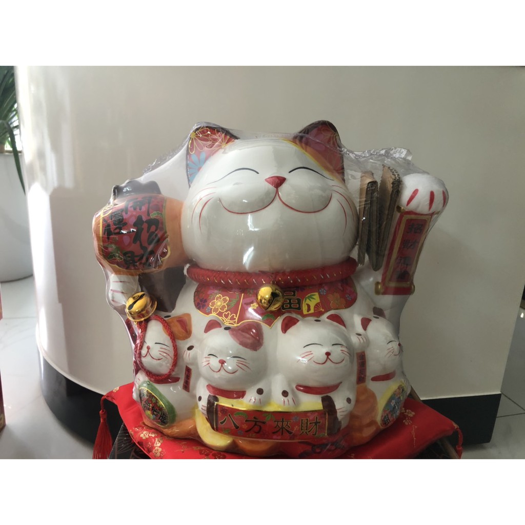 mèo vẫy thần tài - Mèo đại phúc đại cát cao 30cm